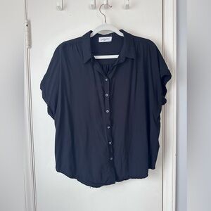 CJLA short sleeve Black button down